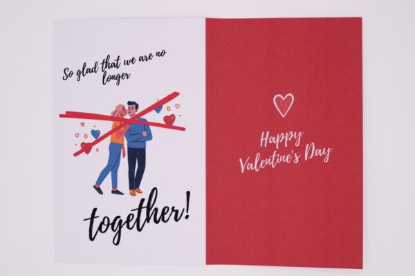 Happy Valentine's Day card with couple.