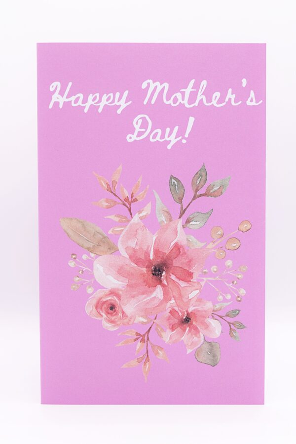 Pink floral card, Happy Mother's Day!