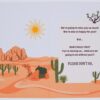 Desert scene with camel and cacti