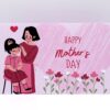 Happy Mother's Day card with flowers.