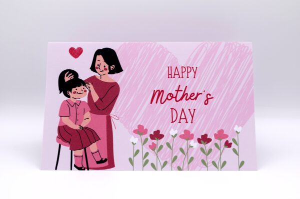 Happy Mother's Day card with flowers.