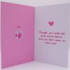 Pink card with a jar of hearts.