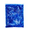 Blue glitter in a plastic bag.