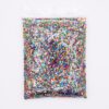 Bag of colorful glitter sequins.